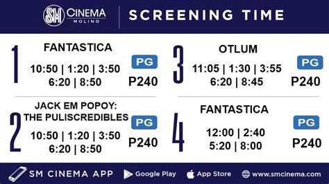 sm molino cinema schedule